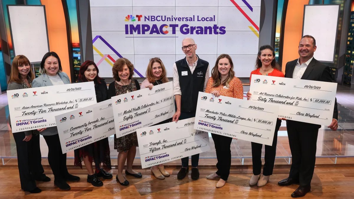 Boston NBC, Telemundo stations announce $225,000 in grants to six local nonprofits